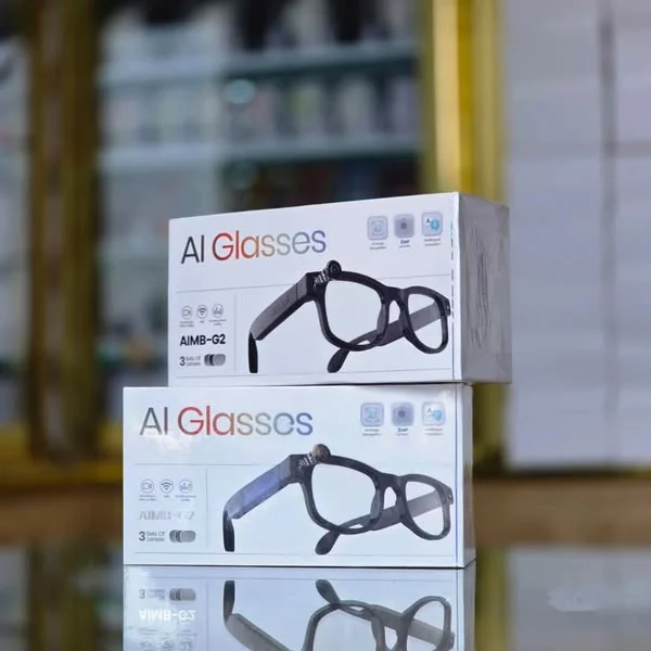 Two Magira Glasses boxes displayed on a glass counter